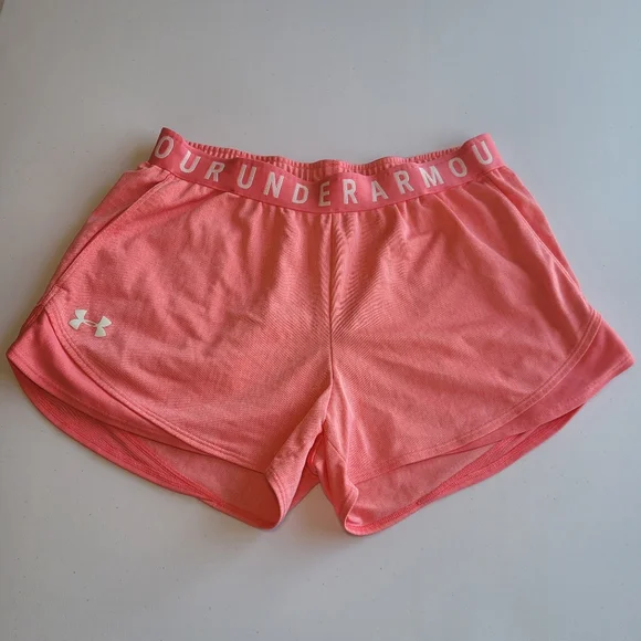 Under Armour Pink Athletic Shorts Lightweight Stretch - Picture 2 of 8